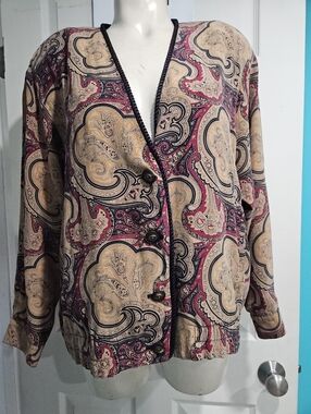 Silk Paisley Tapestry Blazer
